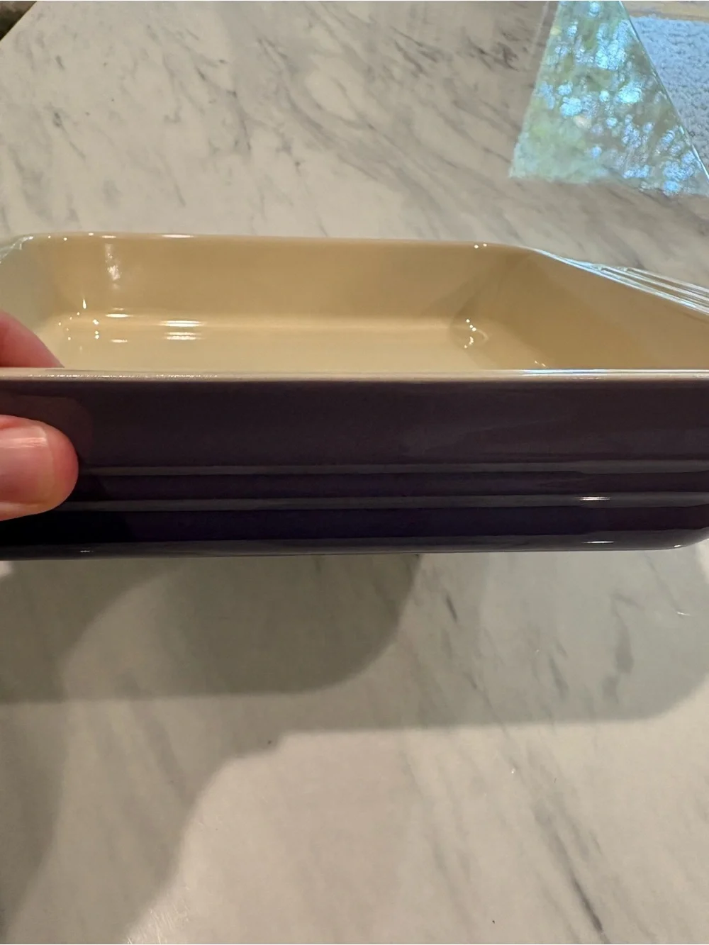 NWT Le Creuset Square Stoneware Baking Dish - Ultra Violet